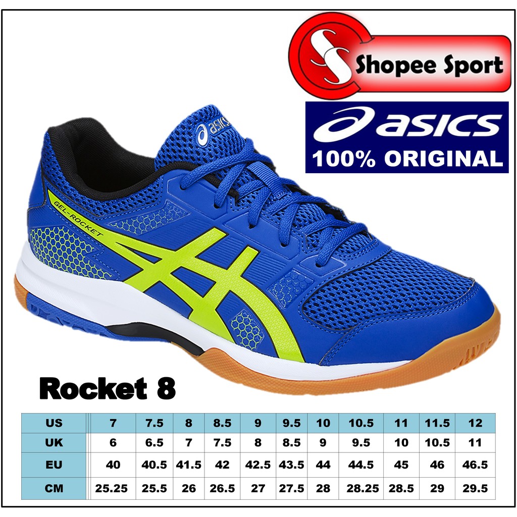 asics gel rocket 8 badminton shoes