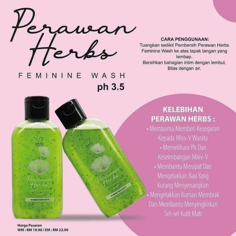 Buy Feminine Wash Gel Dherbs Seetracker Malaysia