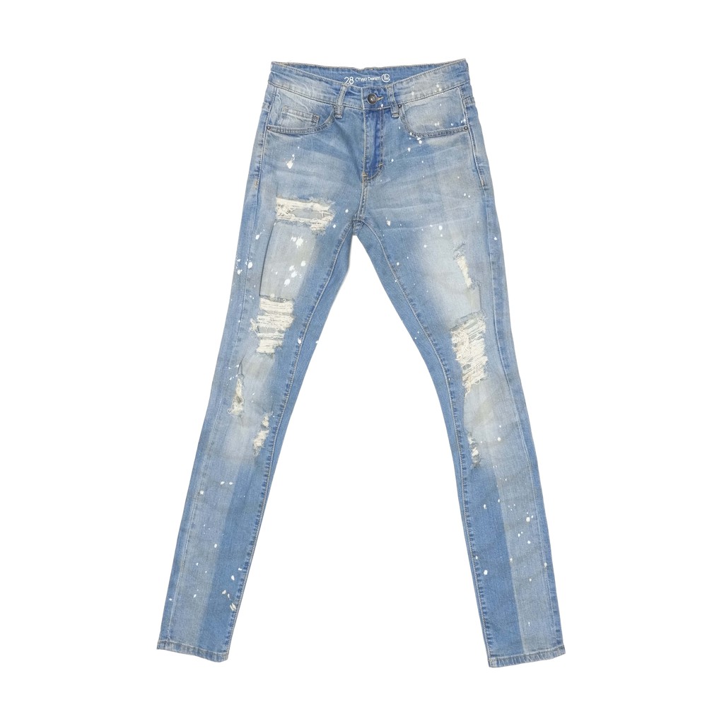 fog distressed jeans