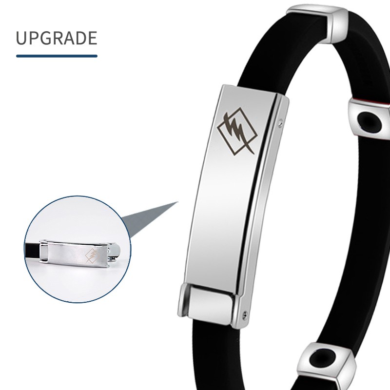 1Pcs Adjustable Anti Static Bracelet Negative Ion Silicone Bracelet