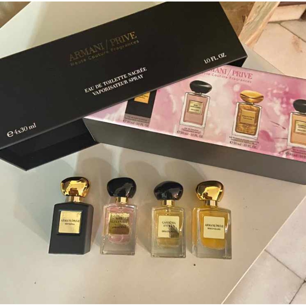 Armani Prive Fragrances For Her Gift Set 4 in 1 | Shopee Malaysia