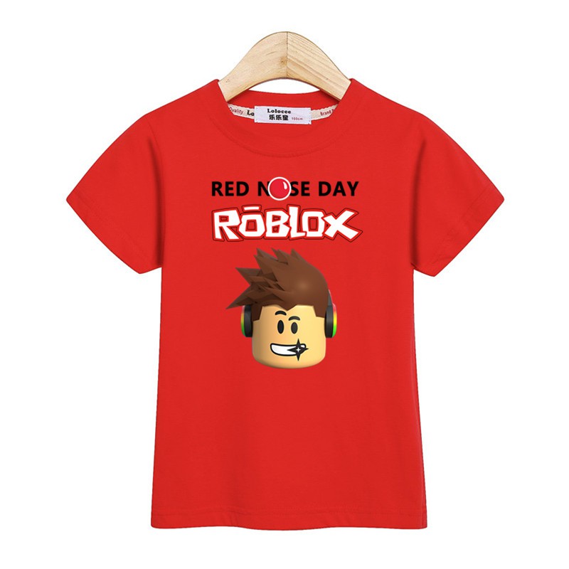 Summer Boy Roblox Clothes Baby Girl Short Sleeve Cartoon Tees Tops Kids T Shirt Shopee Malaysia - how to design a shirt in roblox