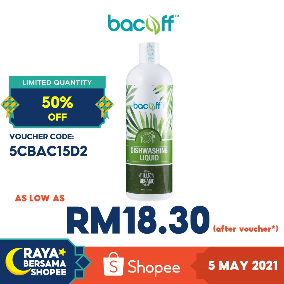 Bacoff Organic Dishwashing Detergent & Liquid Rinse Easily For Kitchen