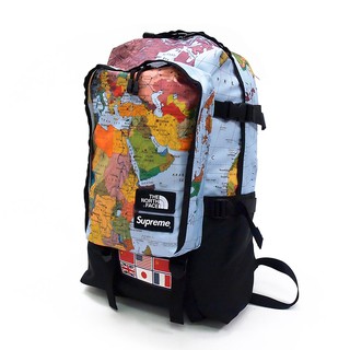 north face supreme map backpack