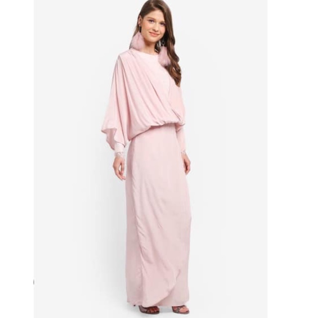 lubna drawstring wrap dress