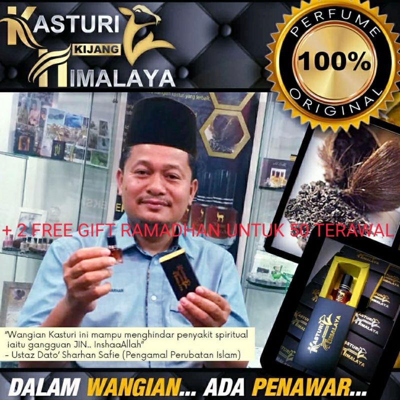 Premium Gred Kasturi Kijang Himalaya 100 Asli Zamdurrani Pati Free Gift Shopee Malaysia