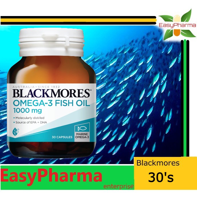 Blackmores Omega 3 Fish Oil 1000mg 30 Capsules [ Cholesterol Control ] Shopee Malaysia