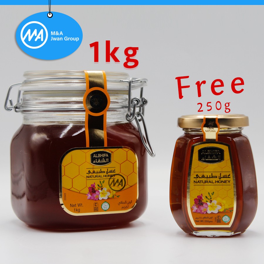 Original Honey - Madu Alshifa / Alshifa Natural Honey 1kg and 250g for ...