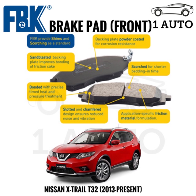 x trail brake pads