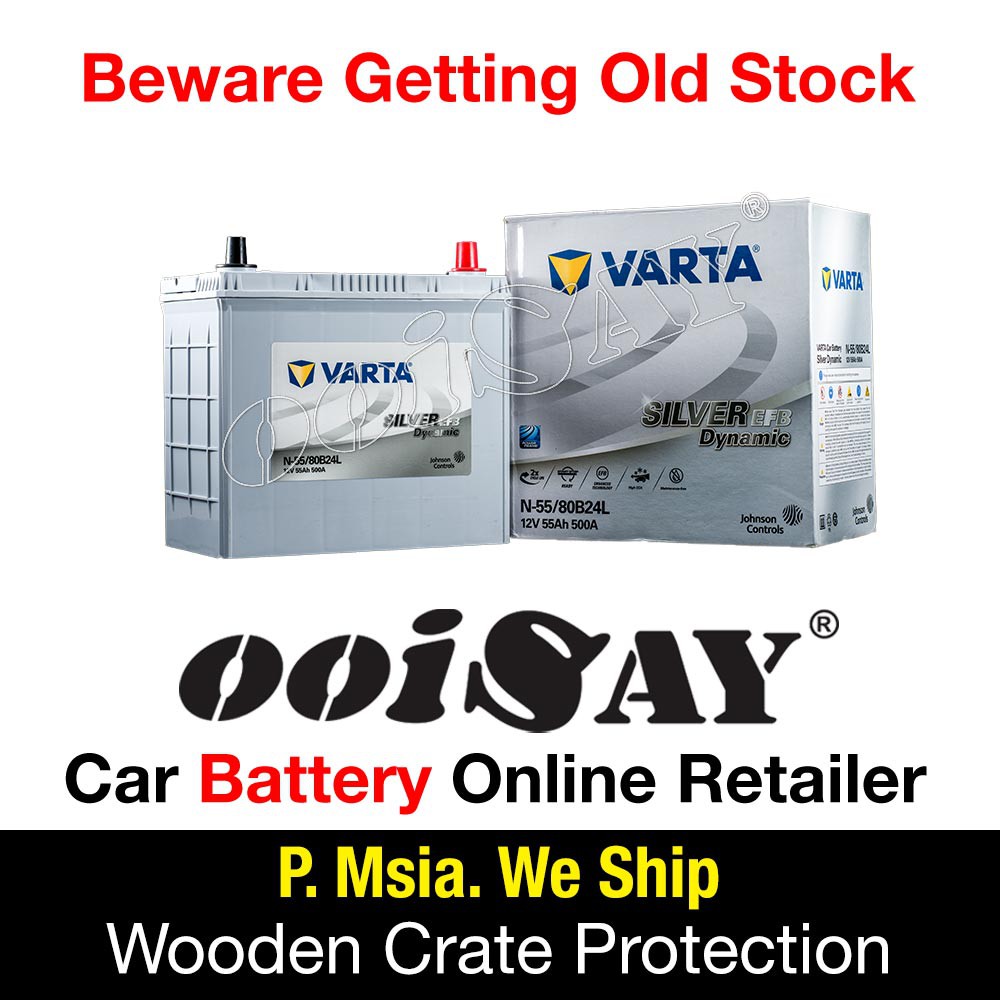 Varta N55 80b24l Efb Stop Start Battery Car Battery Shopee Malaysia