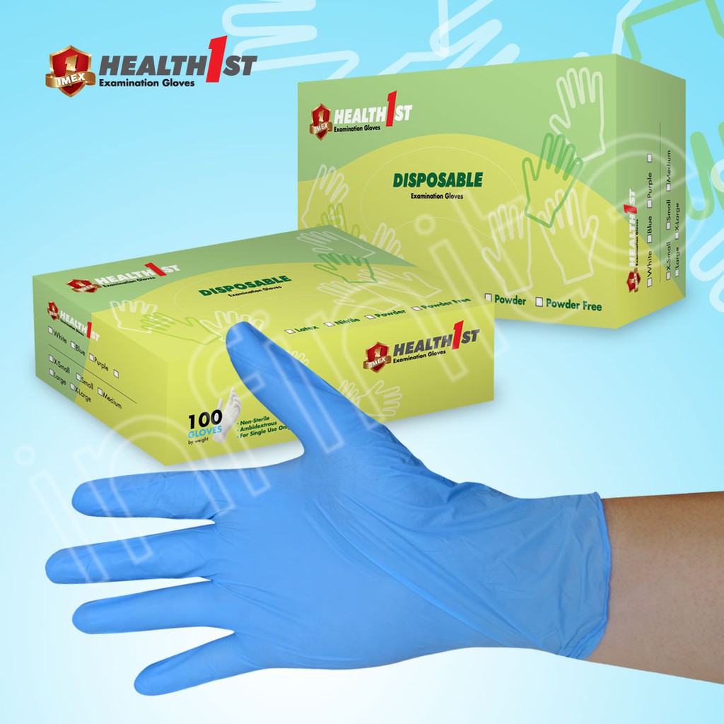 disposable examination gloves