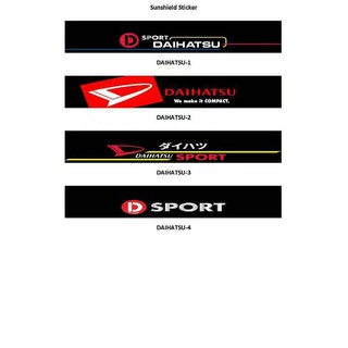 Car Windscreen Sticker NO background Daihatsu Japan Boon ...