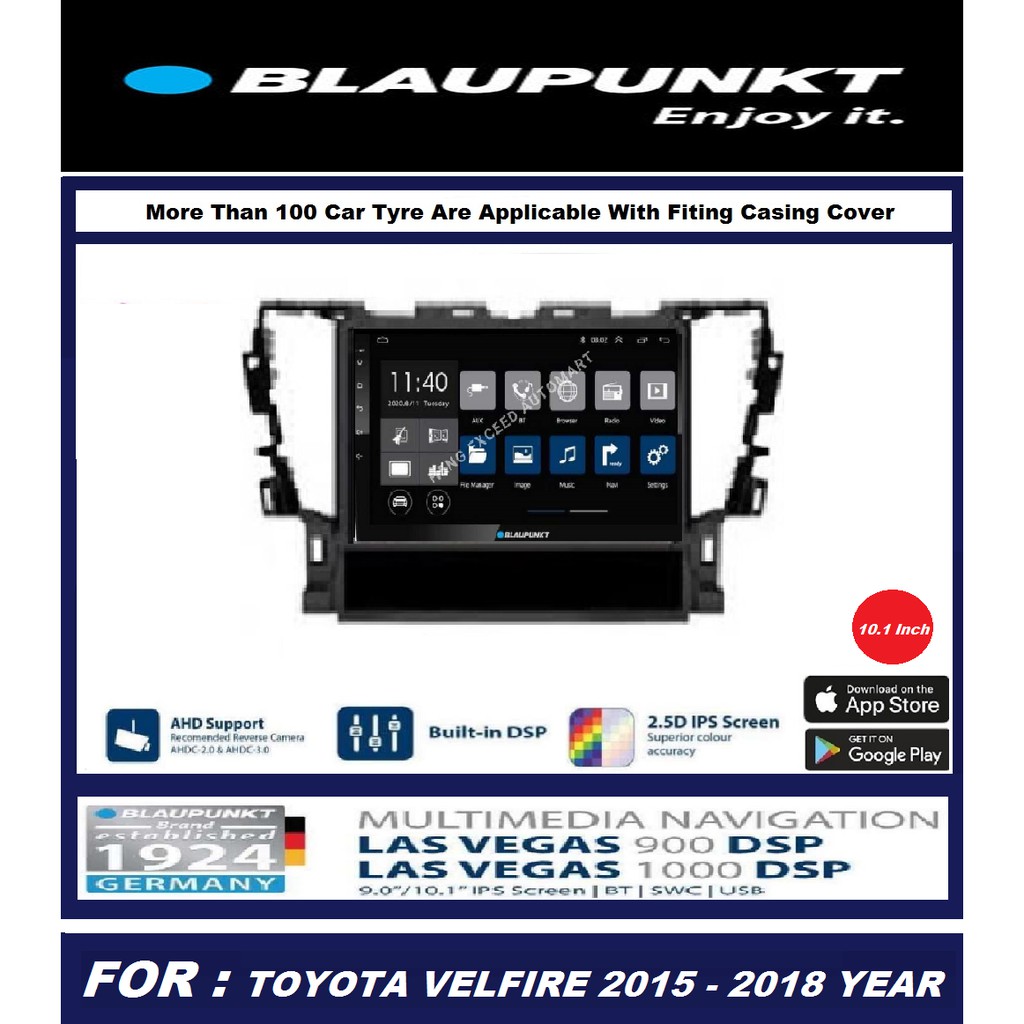 Toyota Vellfire 2015 2018 Year Purchase Blaupunkt New Generation Las Vegas 900 Dsp Ahd Ips System Android Player 2 32