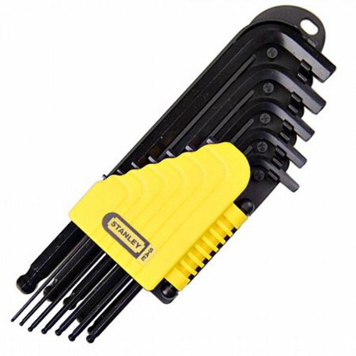 Stanley 12pcs hex key allen key set imperial inches 69 257 shopee