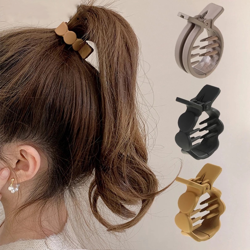 Simple Hair Claw Ponytail Buckle Hair Clip Women Hair Accessories | Shopee  Malaysia