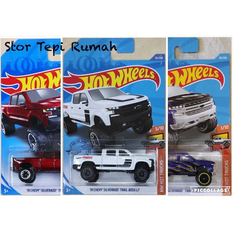 hot wheels 19 chevy silverado trail boss lt