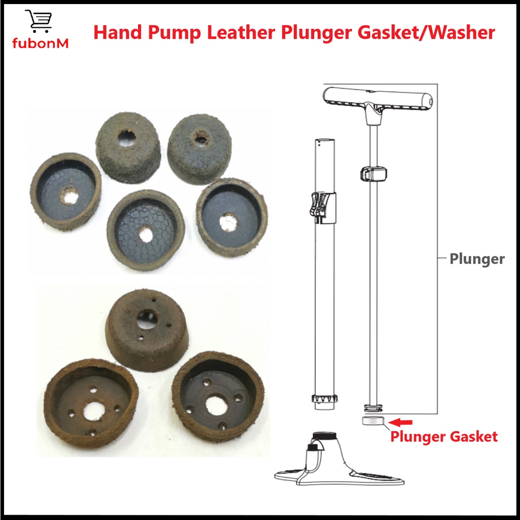 Bicycle Hand Pump Plunger Gasket, Floor Pump Leather Plunger Washer