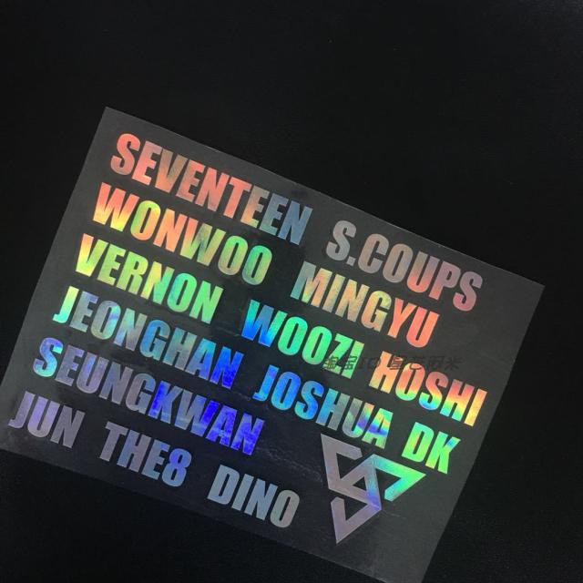 Seventeen Laser Hologram Sticker Pre Order Shopee Malaysia