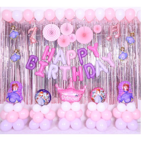sofia the first birthday Ballons Set 13 Pcs