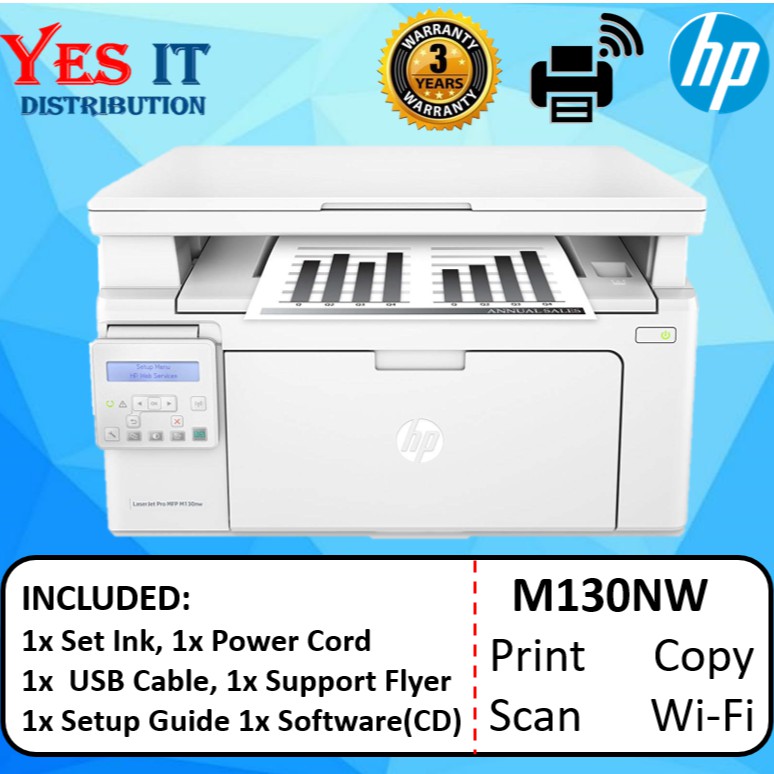 hp m130nw wifi setup