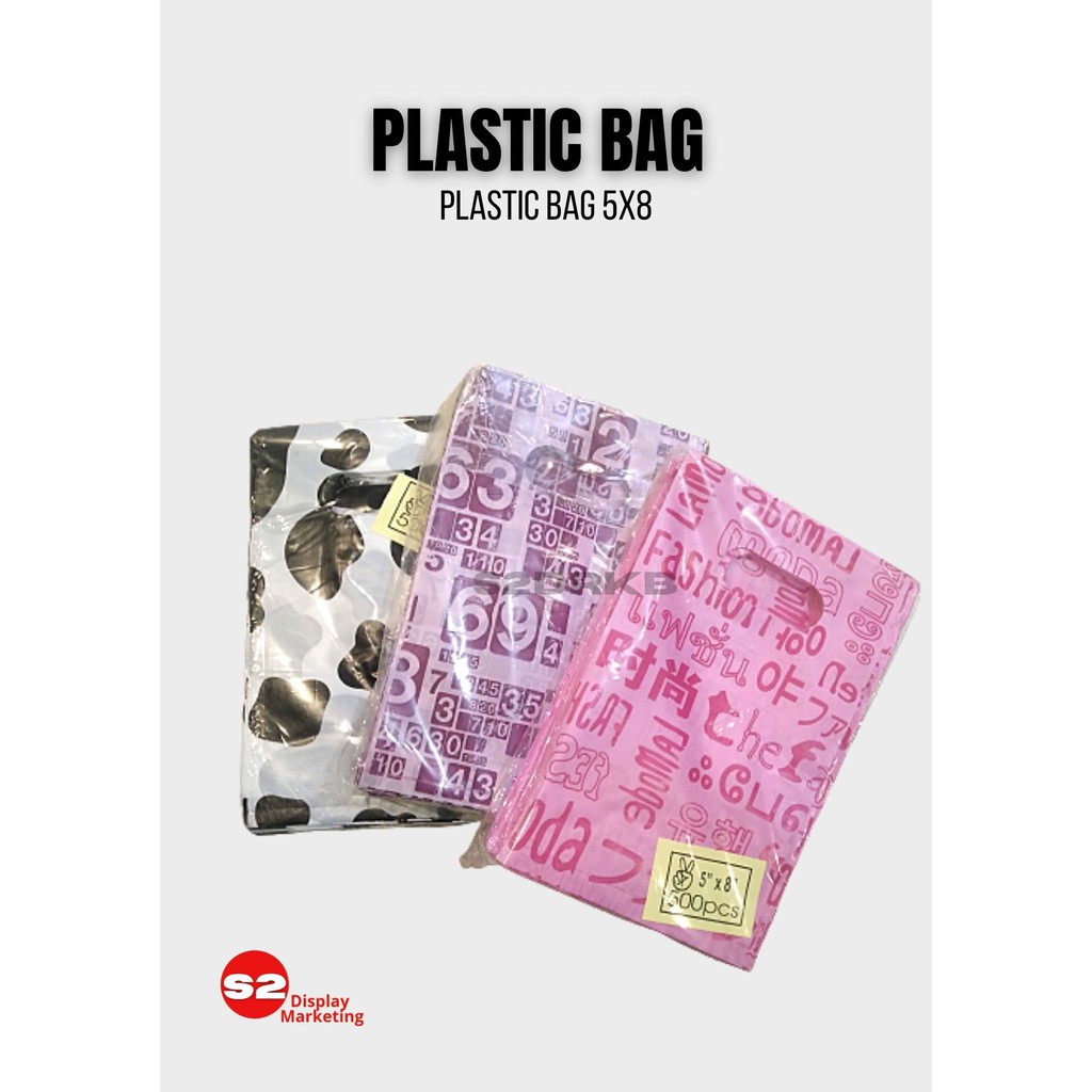 Ready Stock Plastic Bag 5x8 500pcs Plastic Bagplastik Bajupalstik Kainpalstik Hadiah 9433