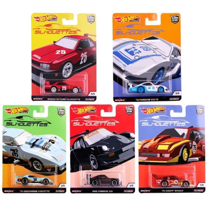 Hot Wheels Premium Silhouettes 76 Greenwood Corvette Car Culture Real