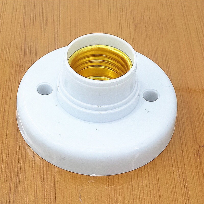 E27 Light Bulb Pendant Lamp Holder Screw Cap Socket Round Fixing Base ...