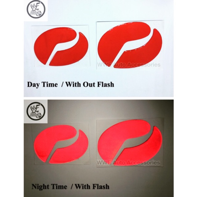 Perodua Red Reflective Logo Myvi / Bezza / Alza / Axia 