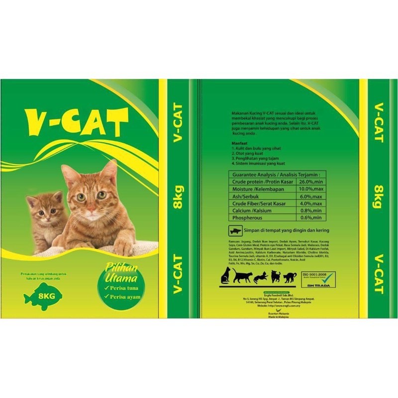 makanan kucing reflex cat food ⚘Makanan Kucing 8kg ibu dan anak 