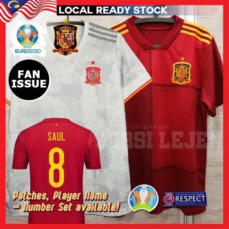 lexicon Premier Withhold FAN ISSUE] Spain Jersey Euro 2021 jersi Euro Spain Home & Away Euro Patch  Name Number Set Size S - 4XL | Shopee Malaysia