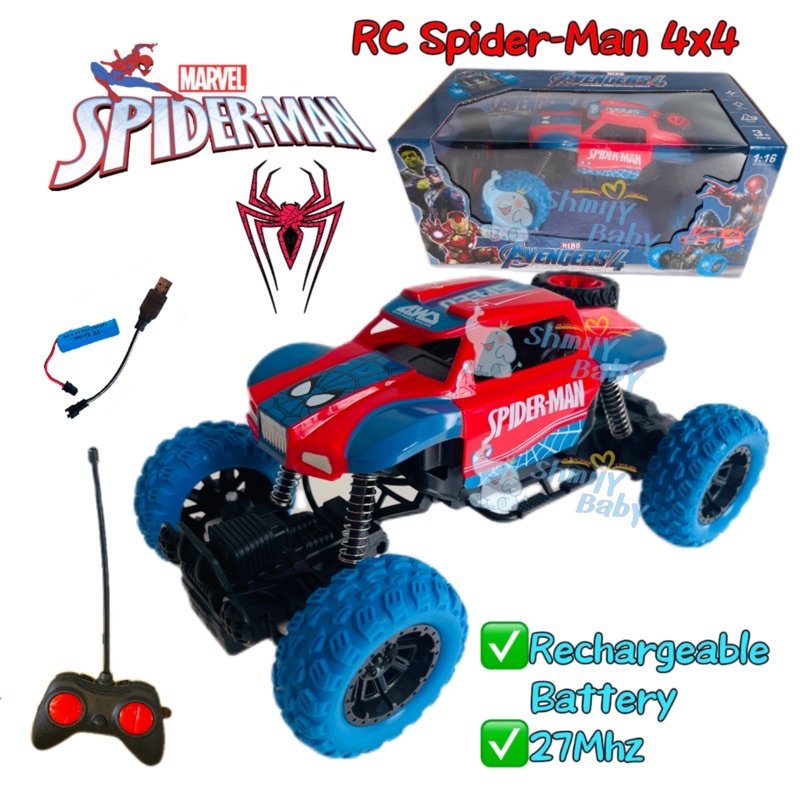 SpiderMan 4x4 car Remote Control Rechargeable Car 4 Wheel Drive Sport