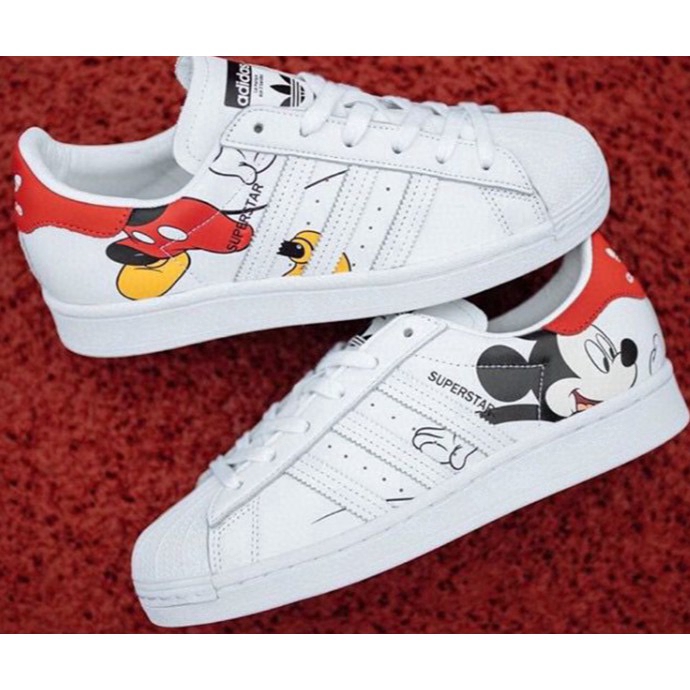 Adidas SUPERSTAR shell head Disney joint Mickey Mouse sneakers | Shopee Malaysia