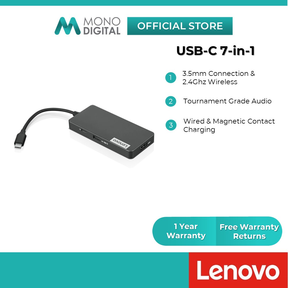 Lenovo USB-C 7-in-1 USB Hub - GX90T77924
