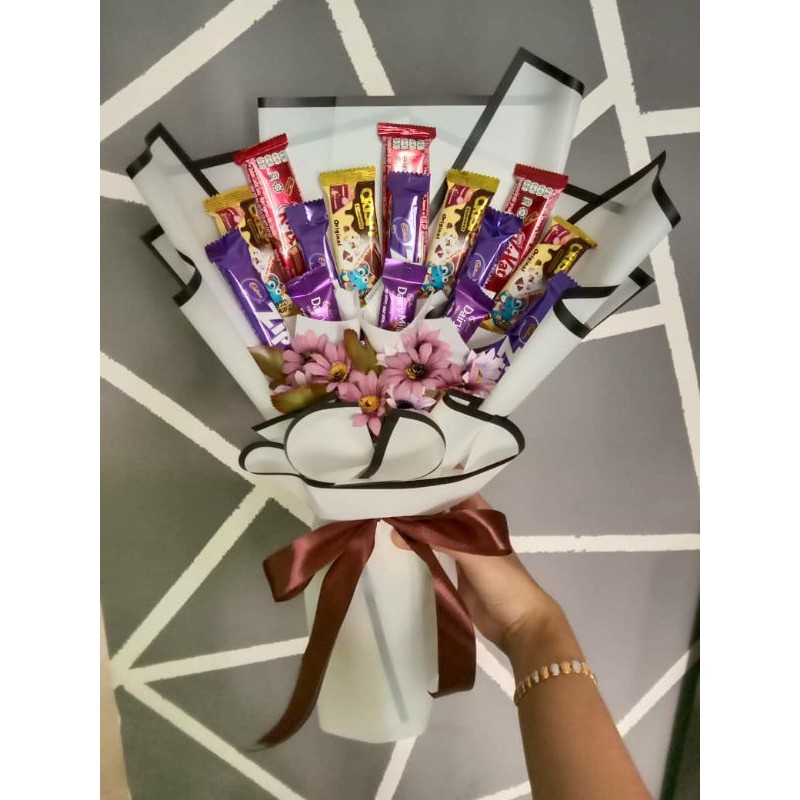 Bouquet Coklat Campur | Shopee Malaysia