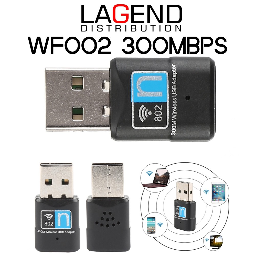 T-WOLF WF002 300Mbps Wireless N 802.11N Wifi adapter / Wifi Dongle 300M ...