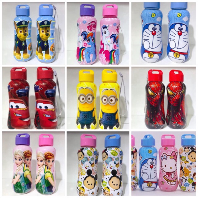 Kids Drinking Small Bottle Little Pony Frozen Spiderman Hello Kitty ...