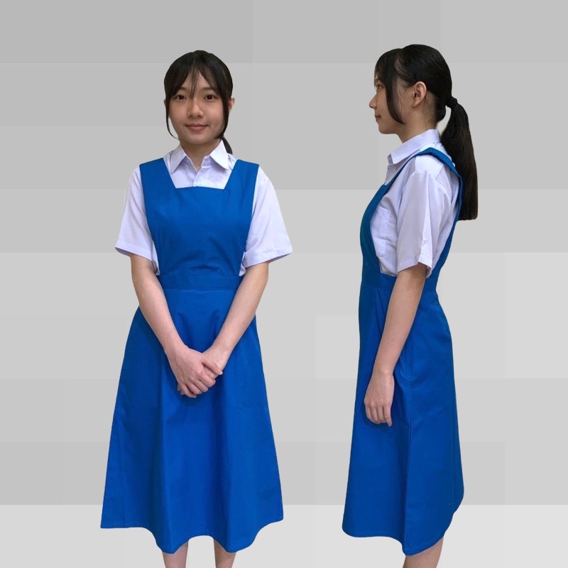 Pintar School Uniform Secondary School Blue Pinafore Shopee Malaysia