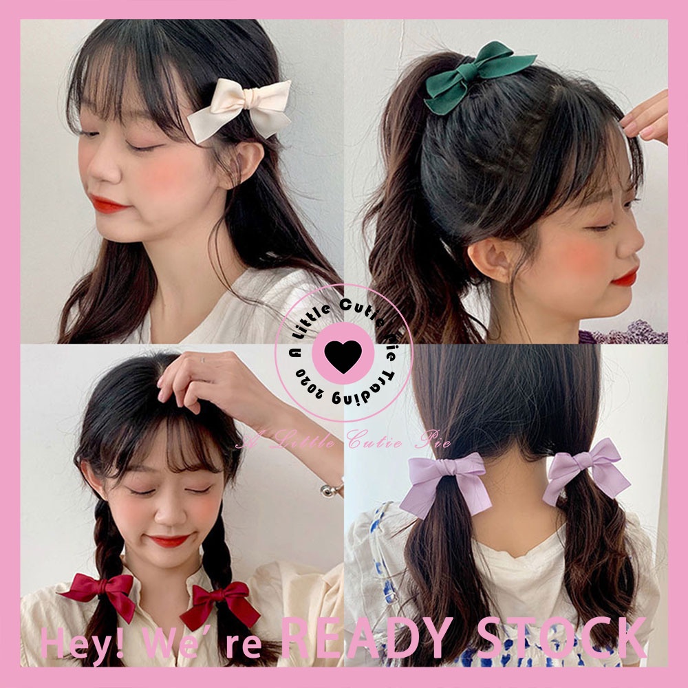 READY STOCK Women Girl Cute Ribbon Hair Tie Hair Band Hair Accessories  Fashion Getah Rambut R-007 | Shopee Malaysia