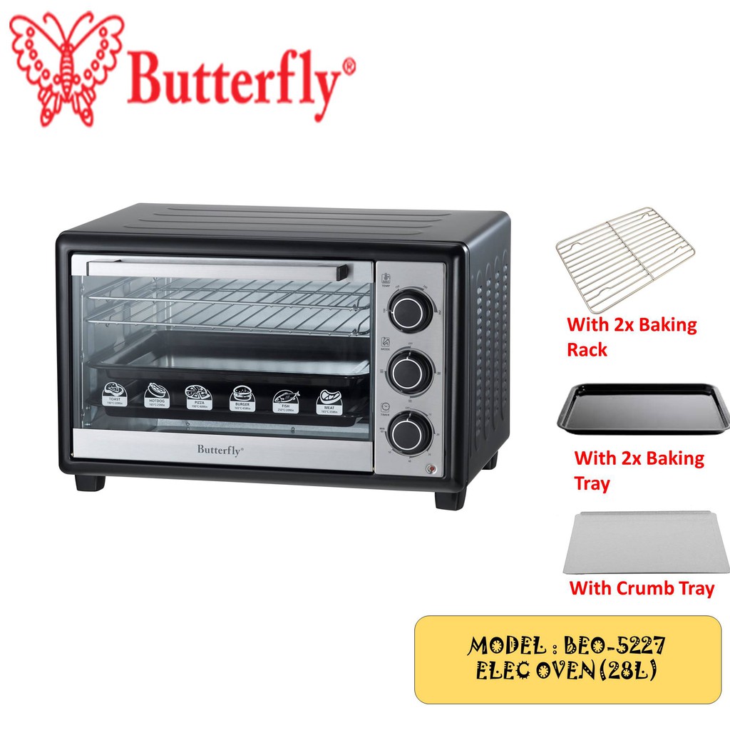 Butterfly Elec. Oven 28L BEO5227 Shopee Malaysia