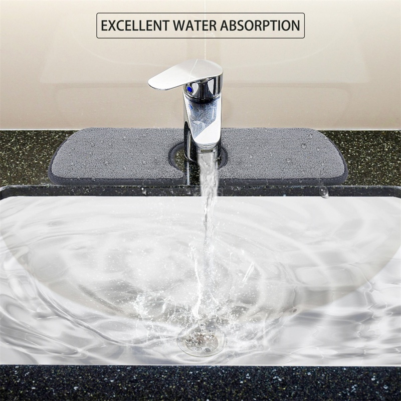 Kitchen Faucet Absorbent Mat / Microfiber Wraparound Sink Splash Guard /  Countertop Splash Catcher Water Drying Pads for Kitchen Bathroom | Shopee  Malaysia