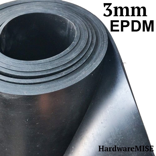 EPDM Rubber Sheet 3mm thick Black Colour 1.4m Width | Shopee Malaysia