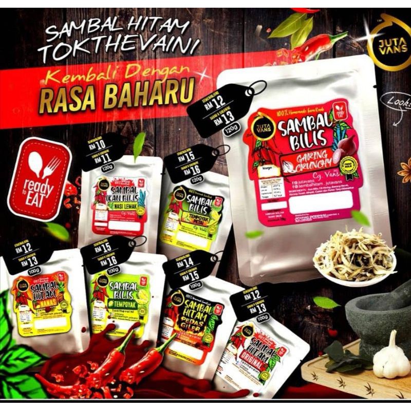 SAMBAL HITAM VIRAL TOKTHEVAINI (FAST SHIPPING) | Shopee Malaysia