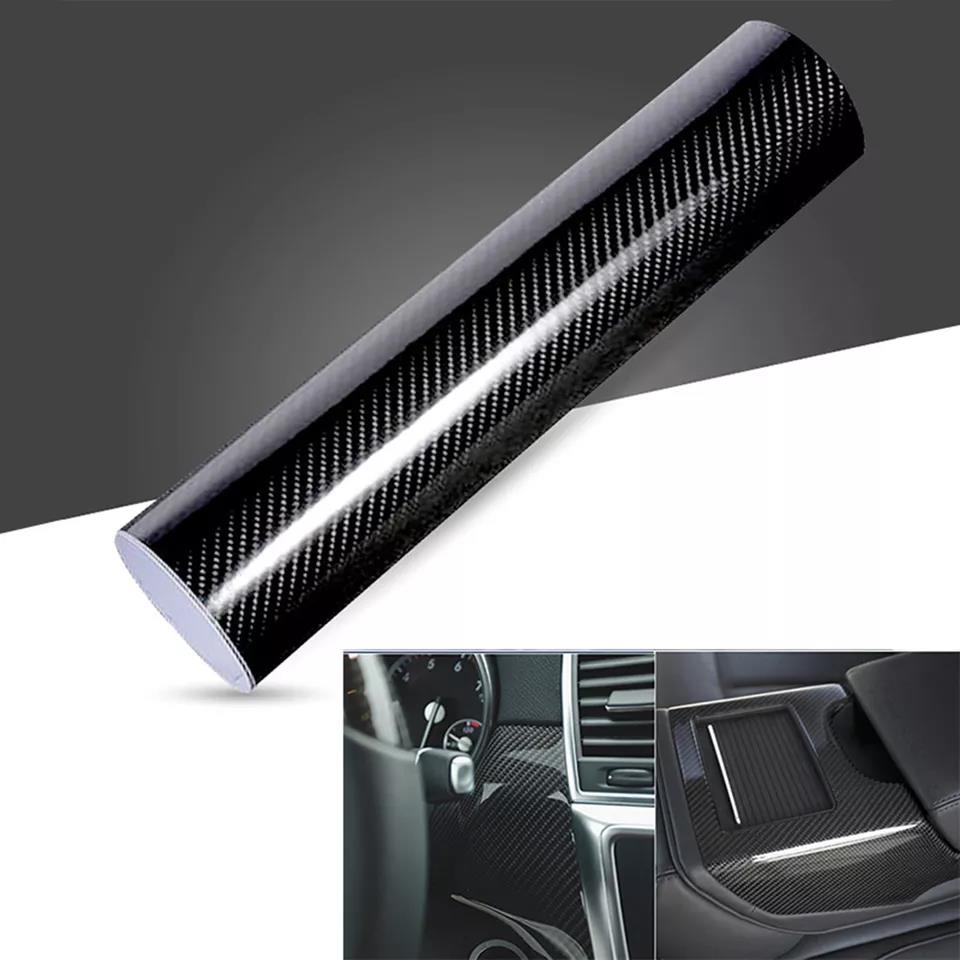 7D Gloss Black Carbon Fiber Vinyl Film Automotive Wrap Film Automotive