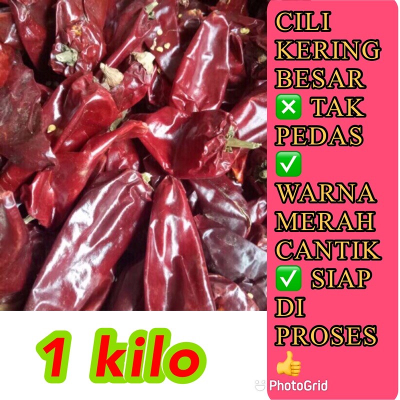 Buy Cili Kering Besar Tidak Pedas Seetracker Malaysia