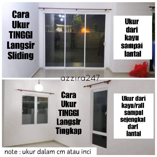 Home Decor Ready Stock 1 Set 2 Keping 100 Blackout Curtain Extra Tebal Sliding Door Tingkap 1 2 3 4 P Shopee Malaysia