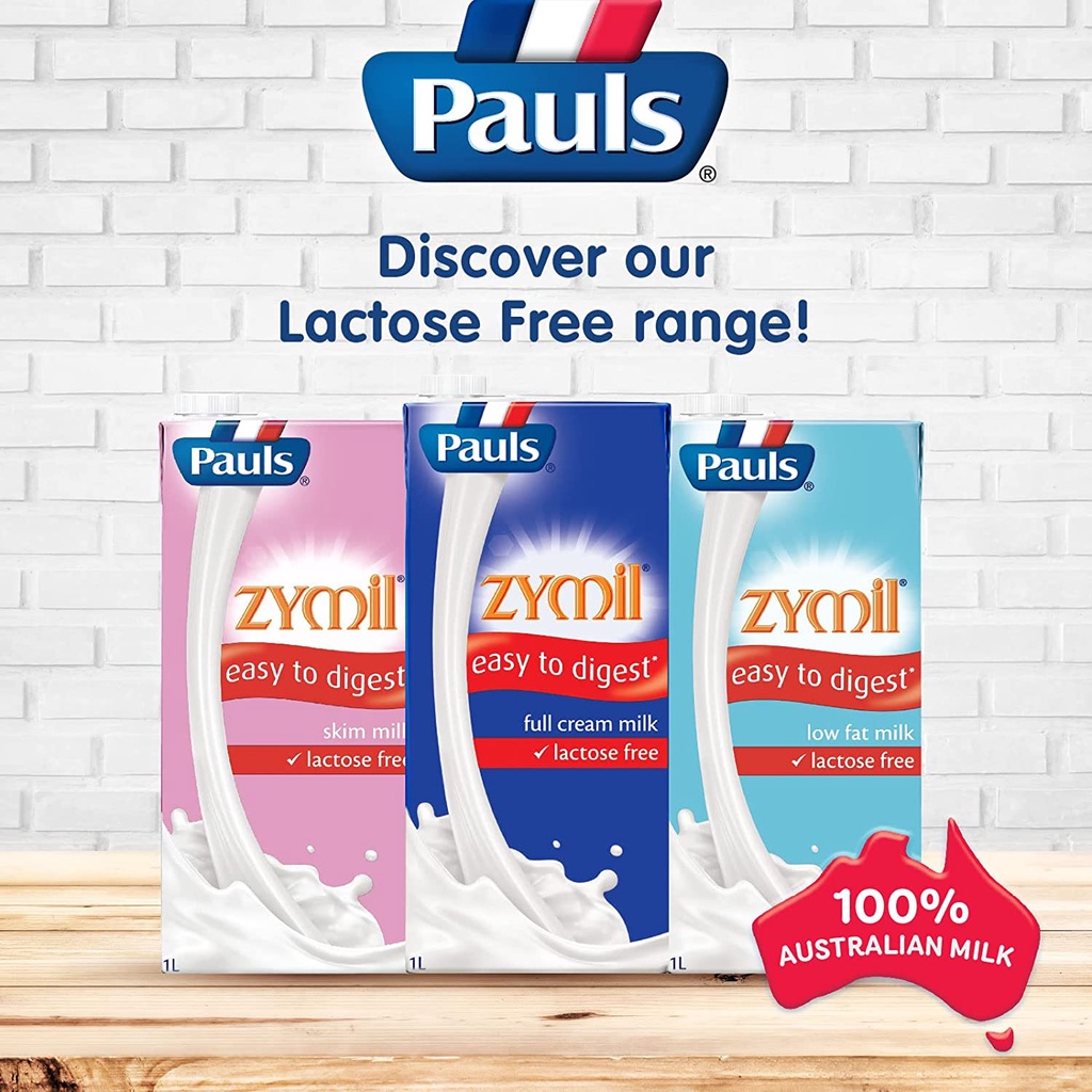 Pauls Zymil Lactose Free Milk 1L [ Low Fat / Full Cream / Skimmed