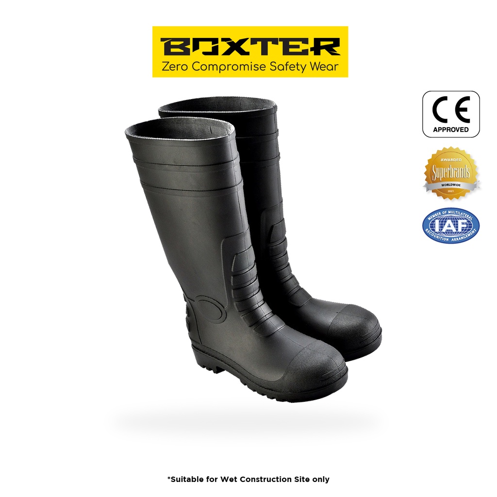 Clearance] Boxter Longson PVC Materials Safety Shoes - Black / Size 6 / 12  [Free Limited-Edition Socks] BW638 | Shopee Malaysia