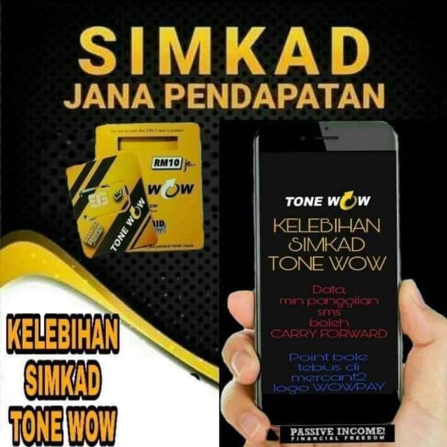 Simkad Perniagaan Tone Wow Plus Shopee Malaysia