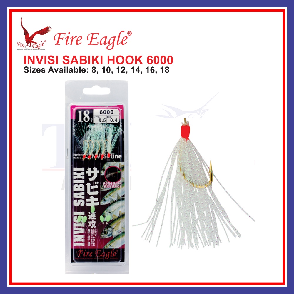 Fire Eagle Invisi Sabiki Hook 6000 Fishing Hook Mata Kail Ikan Fishing Accessories