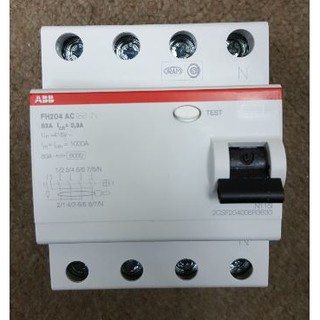 ABB RCCB ELCB RCD 40A 63A 100A 30ma 100ma 300ma Earth Leakage Breaker ...